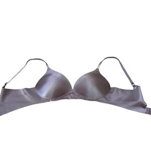 Ambrielle brand bra 36 B chestnut brown satin underwire padded